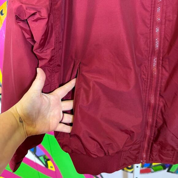 Columbia Red Jacket with Gray Fleece Lining. Size Large Men's. Excellent cond! - Picture 2 of 8